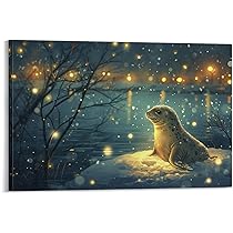 不安になってくるアザラシ　絵画 不安になってくるアザラシ 絵画 - メルカリ